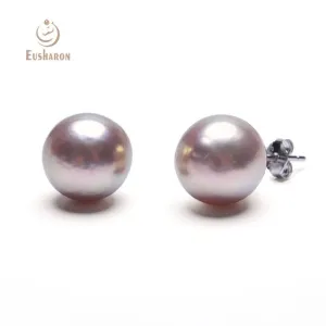 10 Pairs 11-12mm Quality Metal Color Edison Pearl Stud Earrings