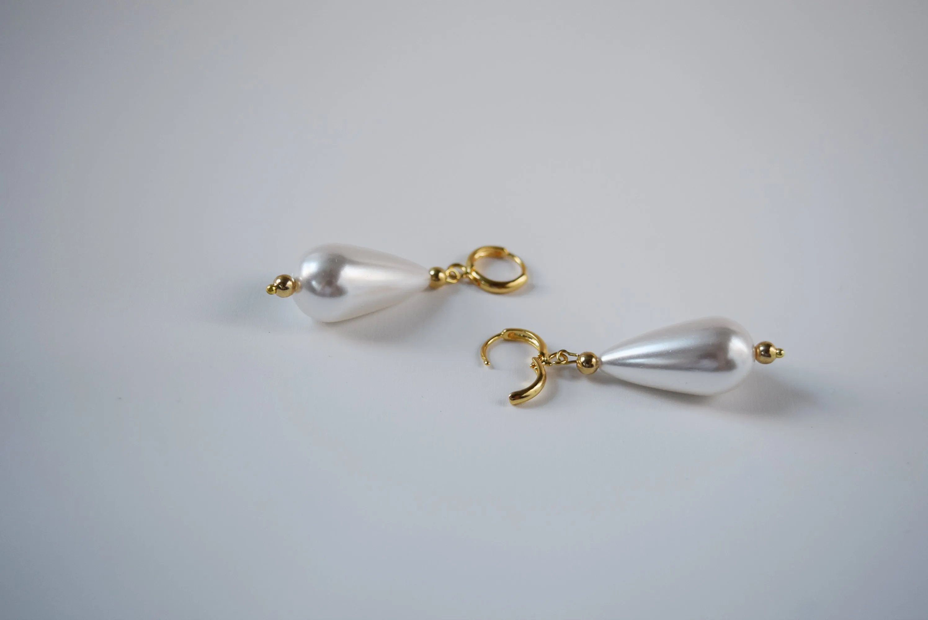 18th Century Large Faux Pearl Earrings