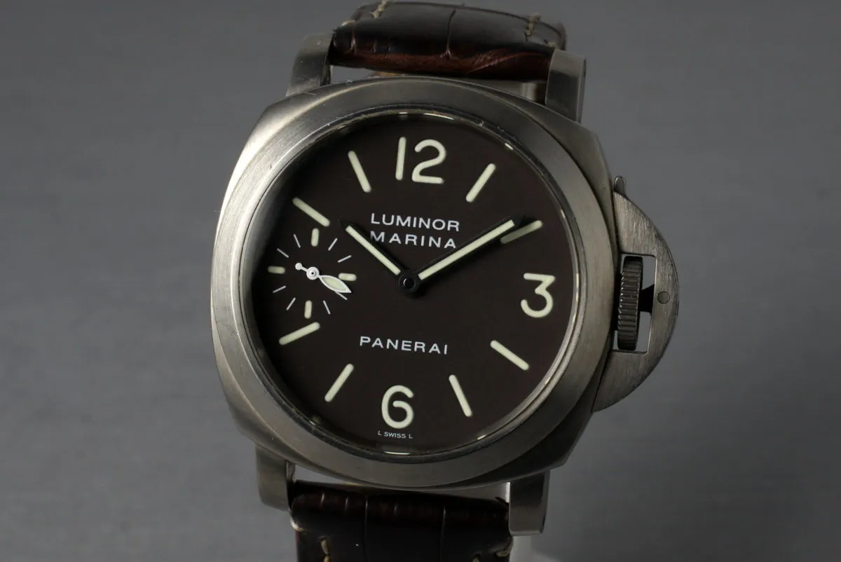 2007 Panerai PAM 118 Marina Titanium with Box and Papers