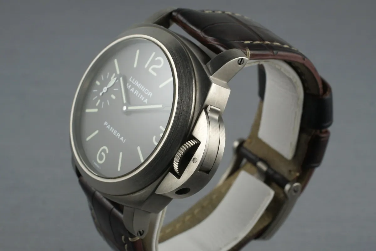 2007 Panerai PAM 118 Marina Titanium with Box and Papers