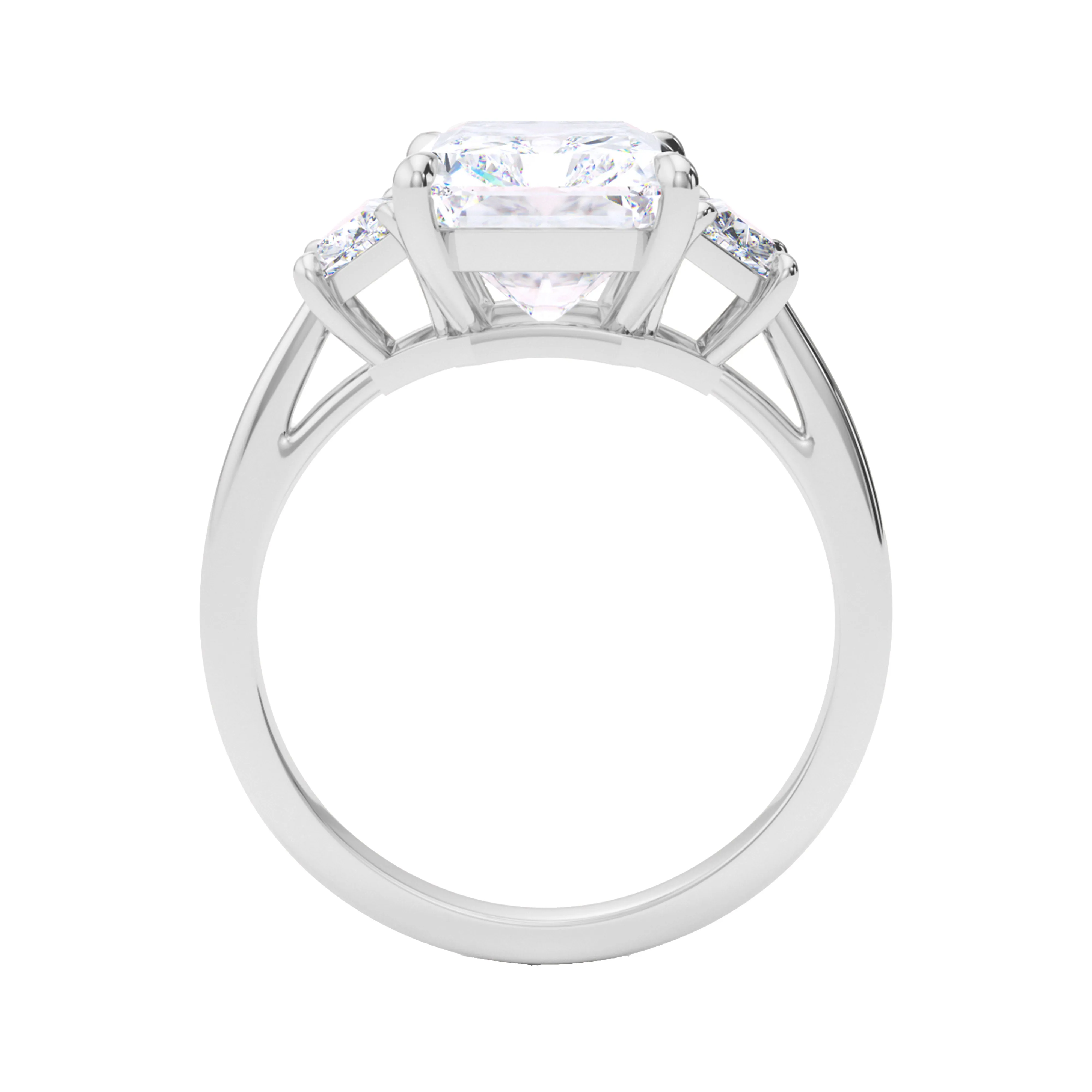 3-Stone Radiant Cut Diamond Ring