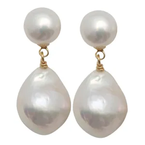 311-01-G | THE KATE EARRING (WHITE ON GOLD)