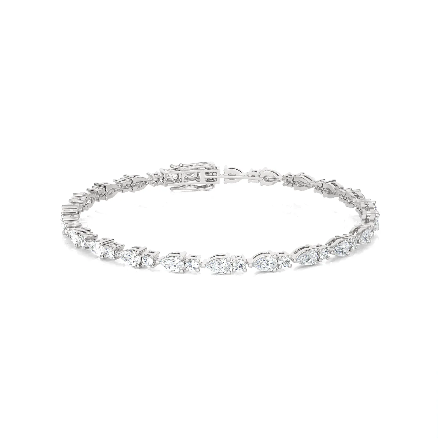 5 3/8 ctw Multi-Shape Lab Grown Diamond Tennis Bracelet