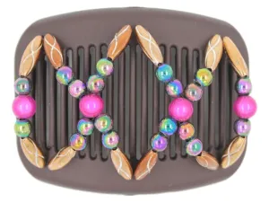 African Butterfly Hair Comb - Dalena Brown 97