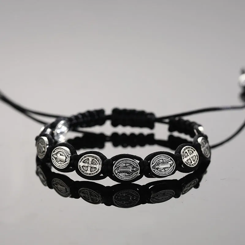 Alloy braided bracelet