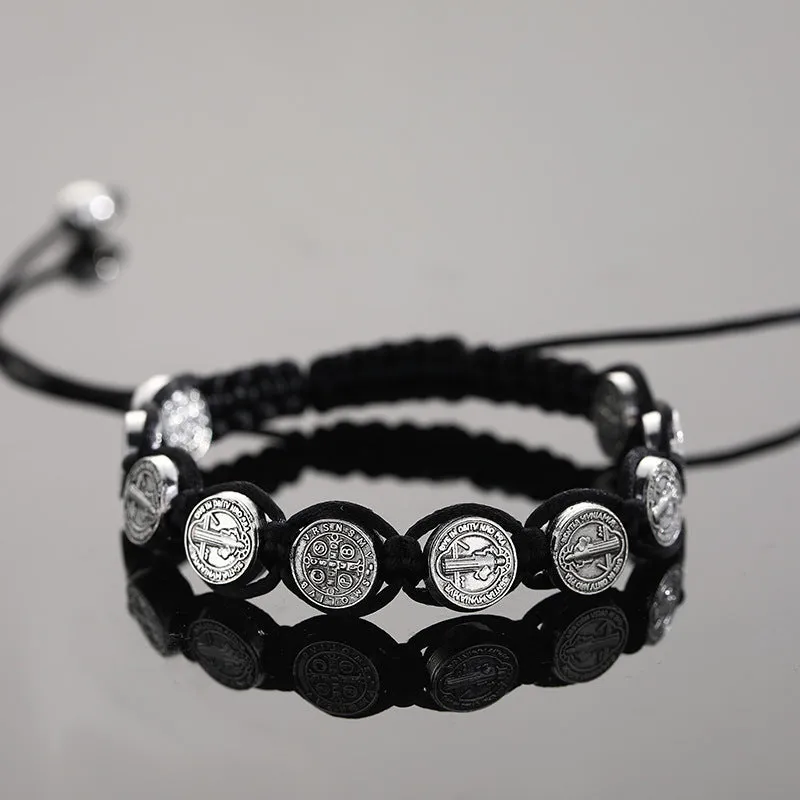 Alloy braided bracelet