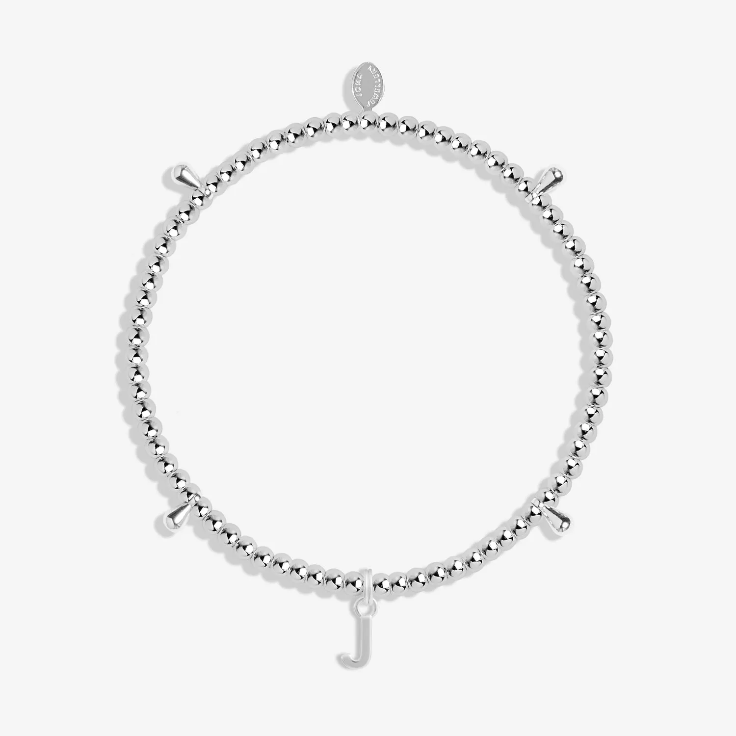 Alphabet A Little J Silver Plated Bracelet 7751