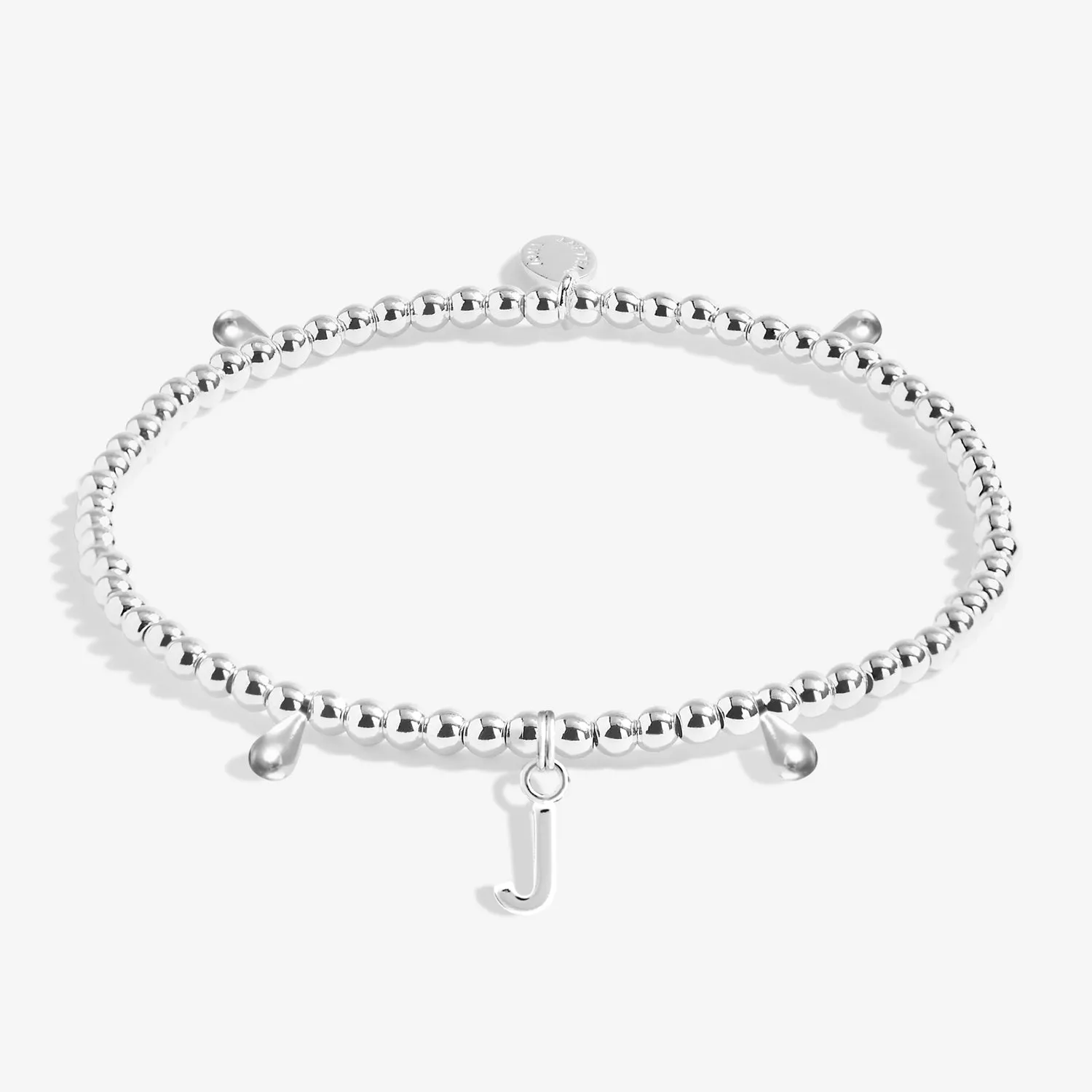 Alphabet A Little J Silver Plated Bracelet 7751