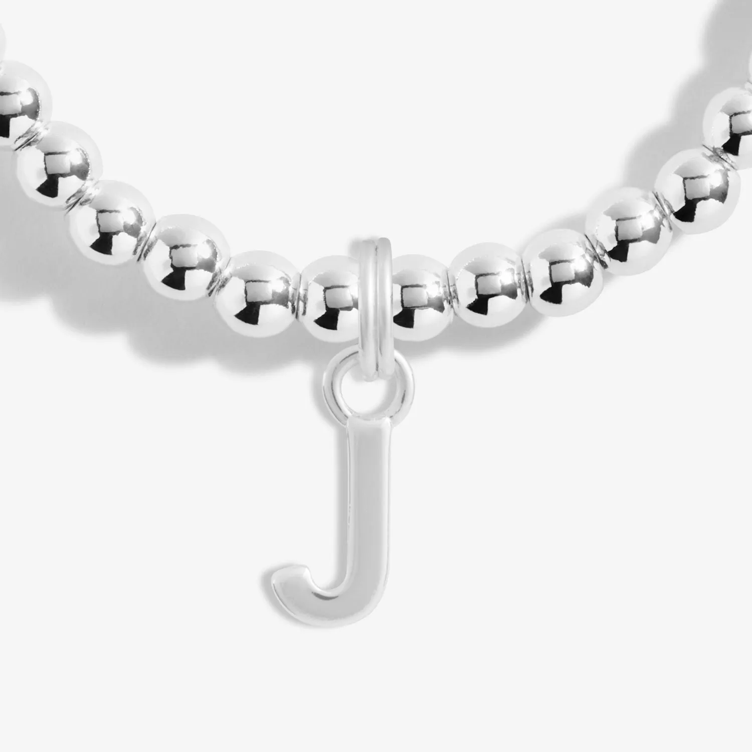 Alphabet A Little J Silver Plated Bracelet 7751