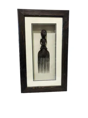 Antique Comb Shadow Box Frame