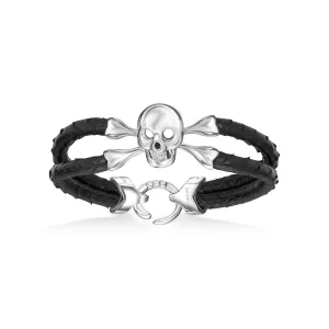 B430 Python Black Silver Skull