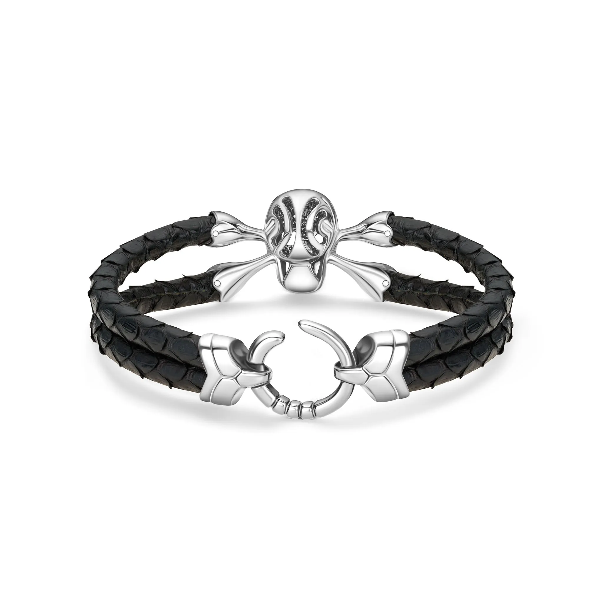 B430 Python Black Silver Skull