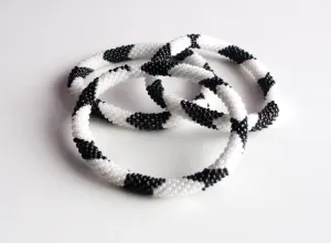 B&W Roll On Bracelet