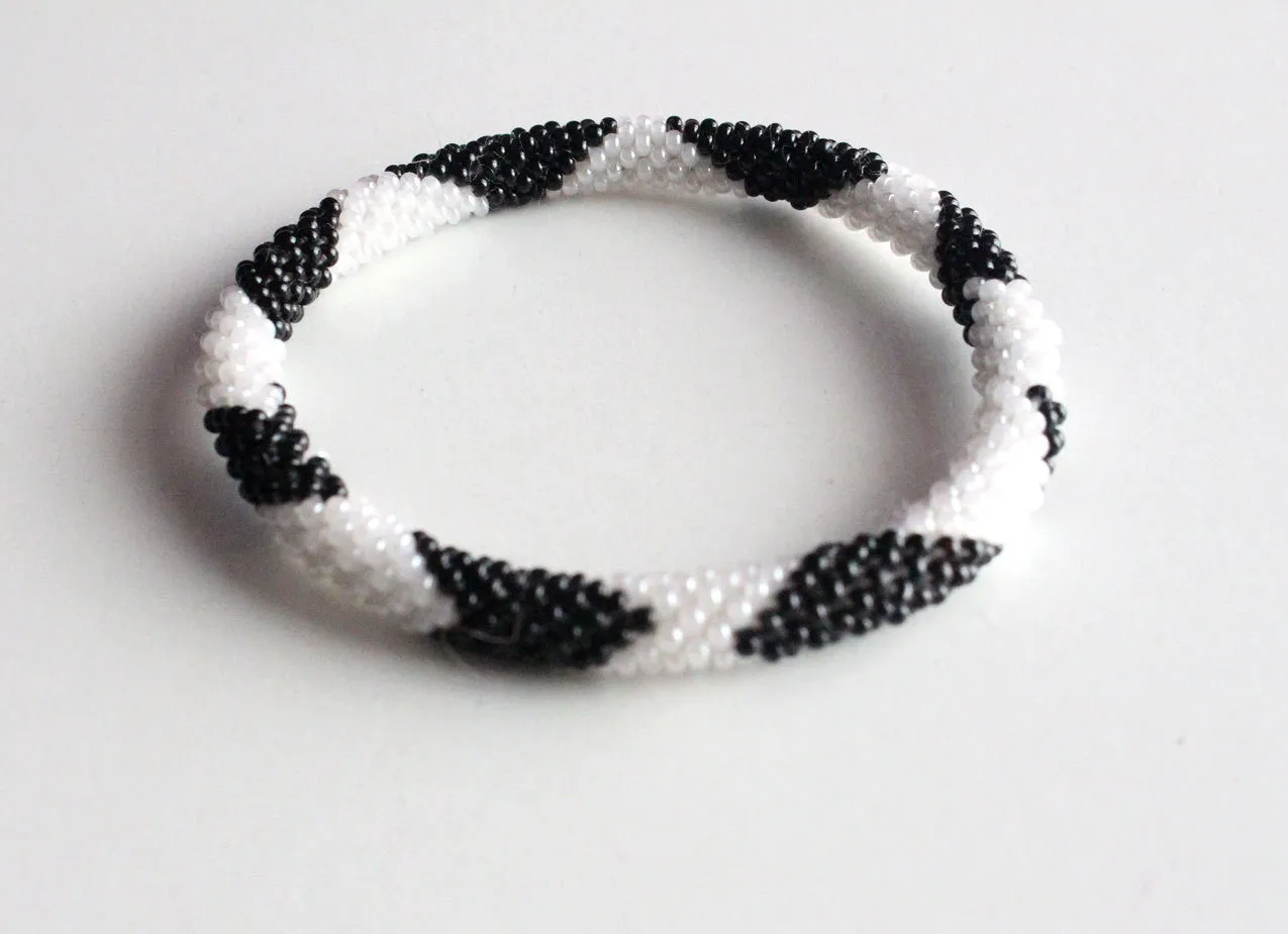 B&W Roll On Bracelet