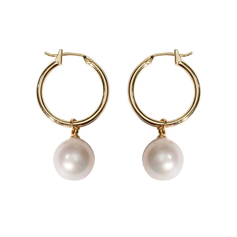 Baroque Pearl Hoop Earring