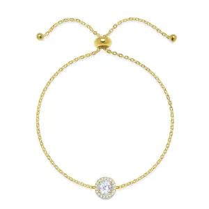 Birthstone & Diamond Bracelet- April White Topaz