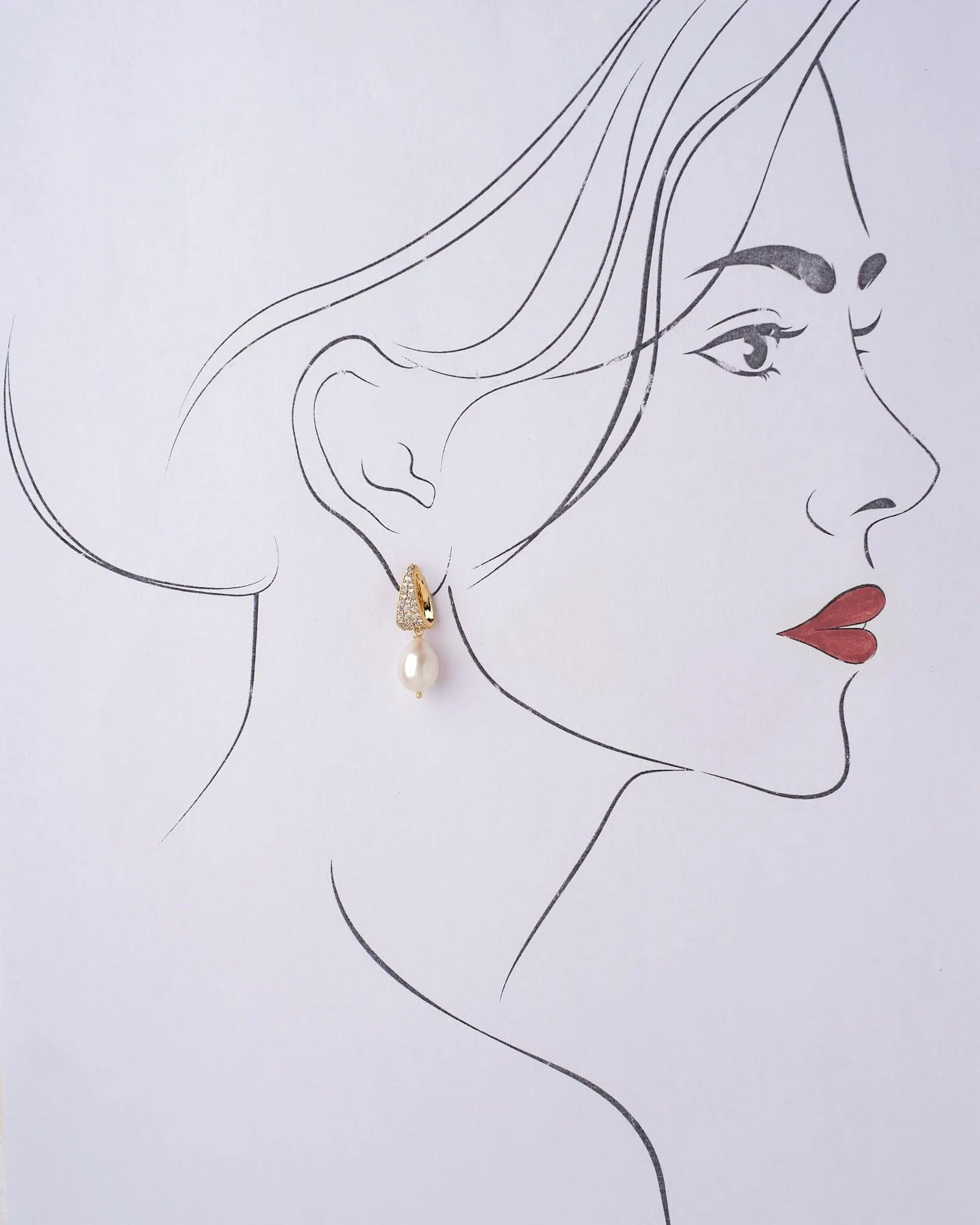 Bling Blogger Pearl Earring