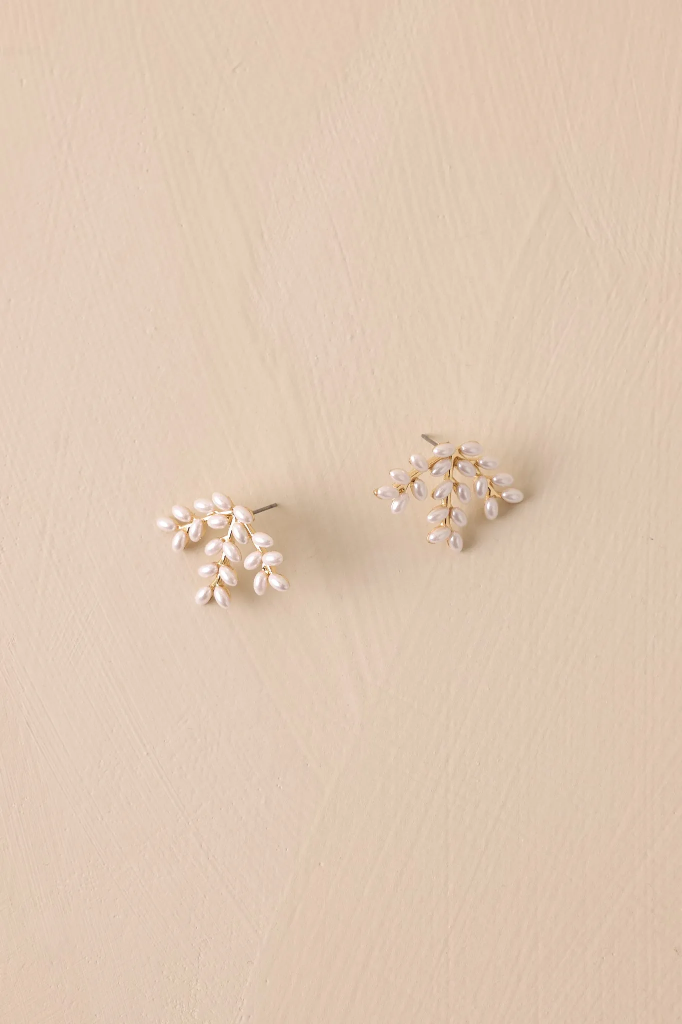 Blossom Burst Gold Pearl Earrings