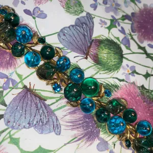 Blue Green Vintage Bracelet by Corocraft