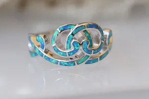 BLUE OPAL RING