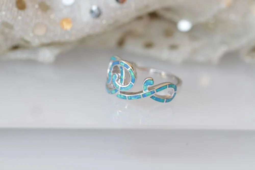 BLUE OPAL RING