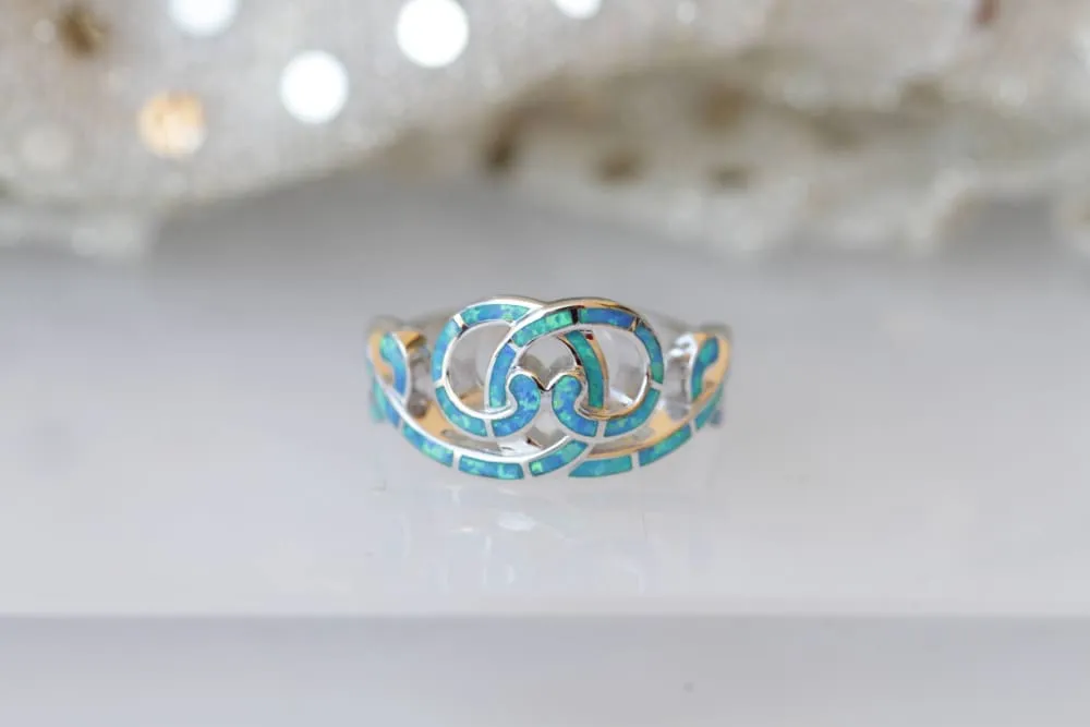 BLUE OPAL RING