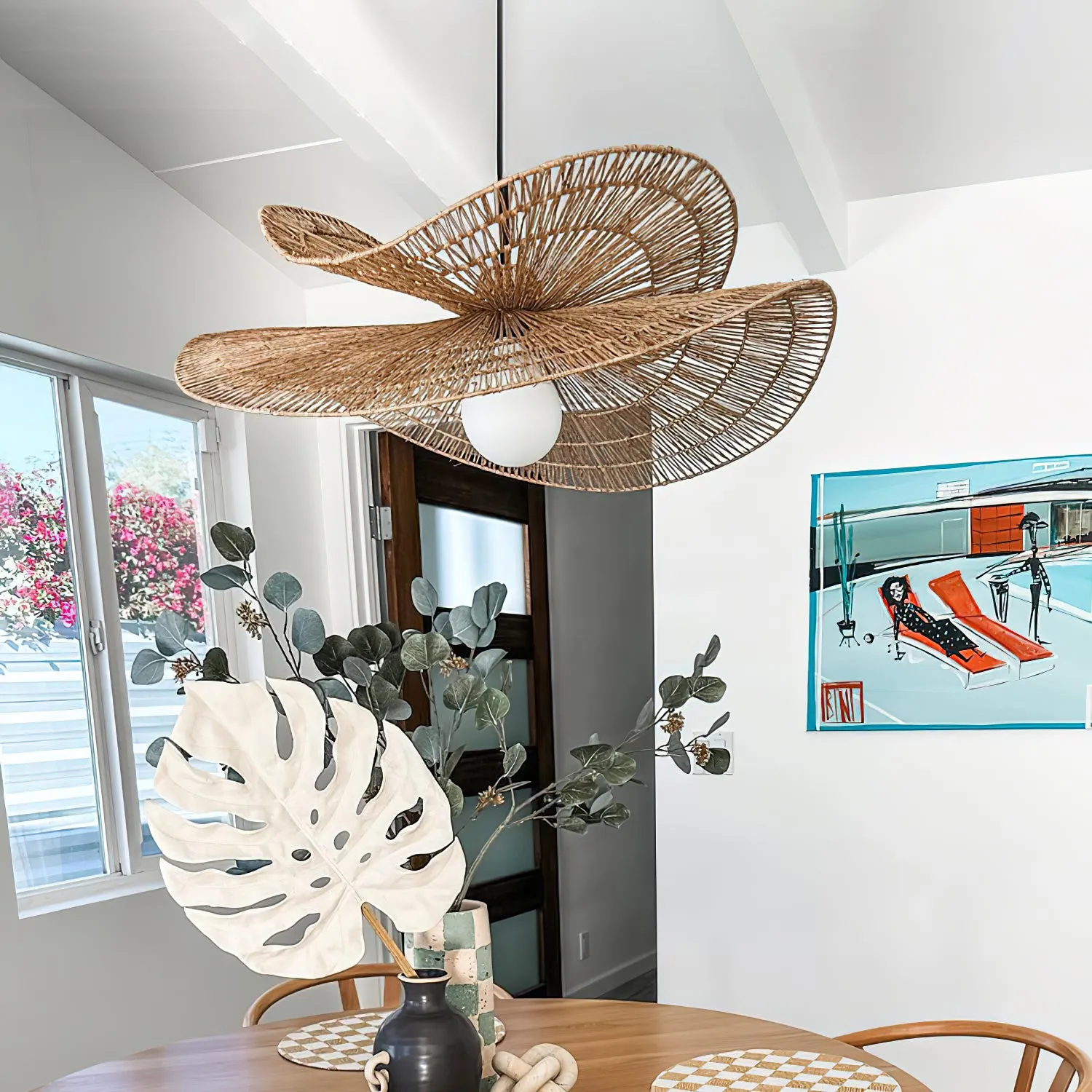 Bukolische Rattan Pendant Lamp