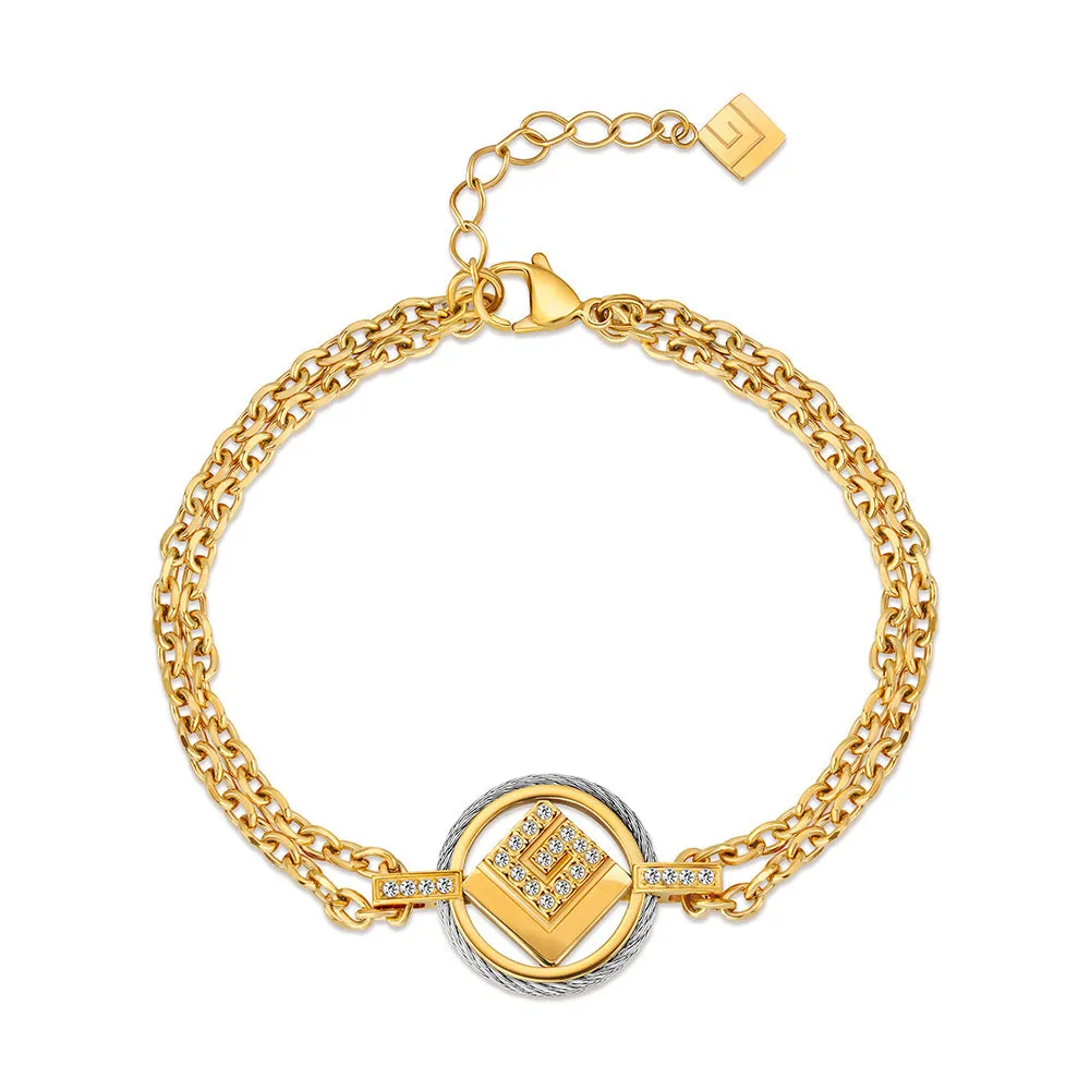 Camille Two Tone Bracelet