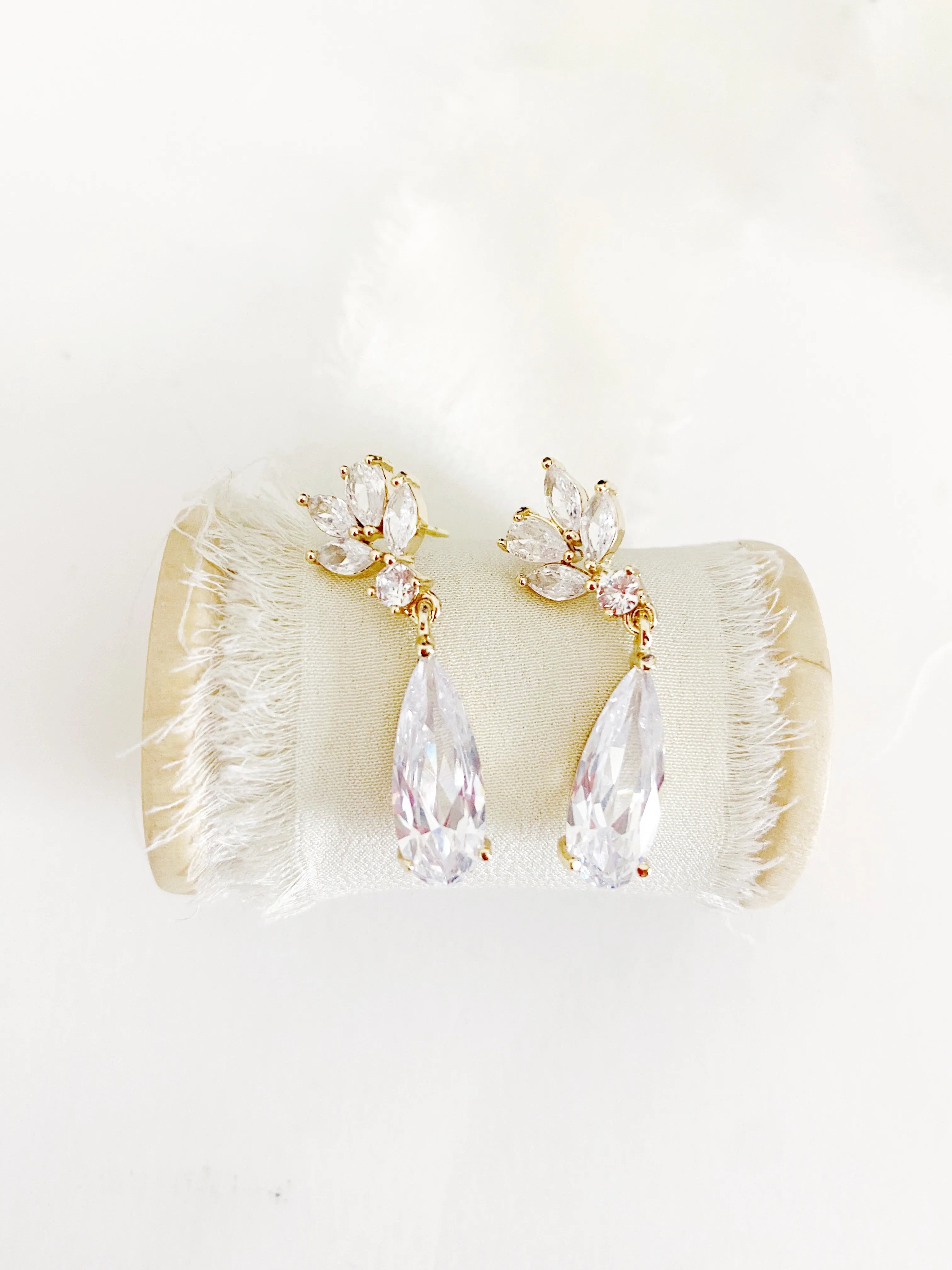 Cellis Stud Drop Earrings