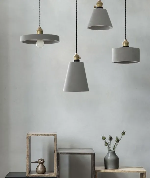 Cenarjor Cement Cone Pendant Lamp