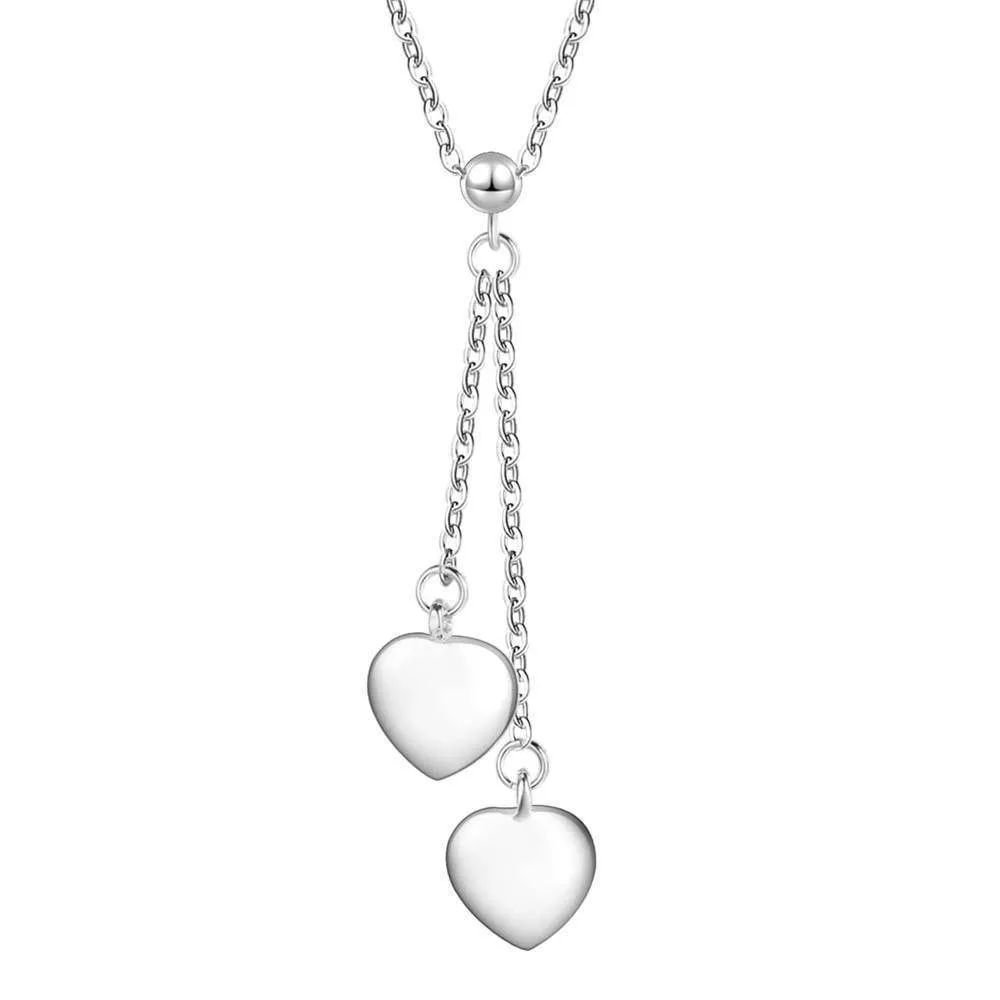 Chains of Love Silver Necklace and Earrings Set