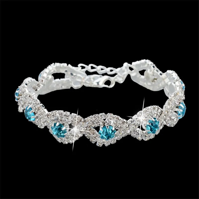 Claw chain rhinestone bracelet