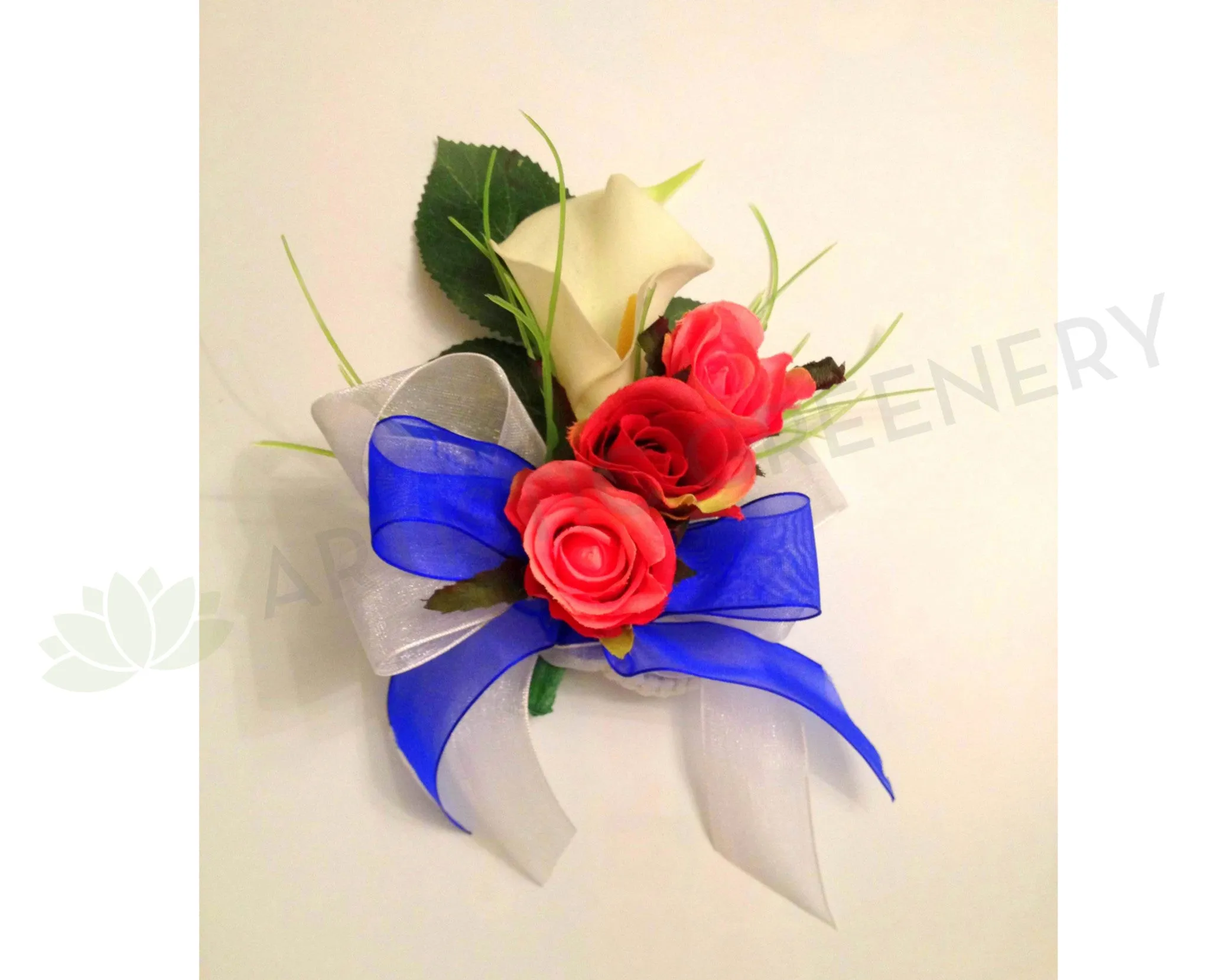 Corsage & Buttonhole - Calla Lily & Rose - CB0003 - $53/set