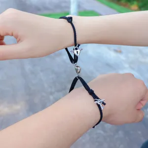 Couple's Small Rubber Band Hair Rope Bracelet