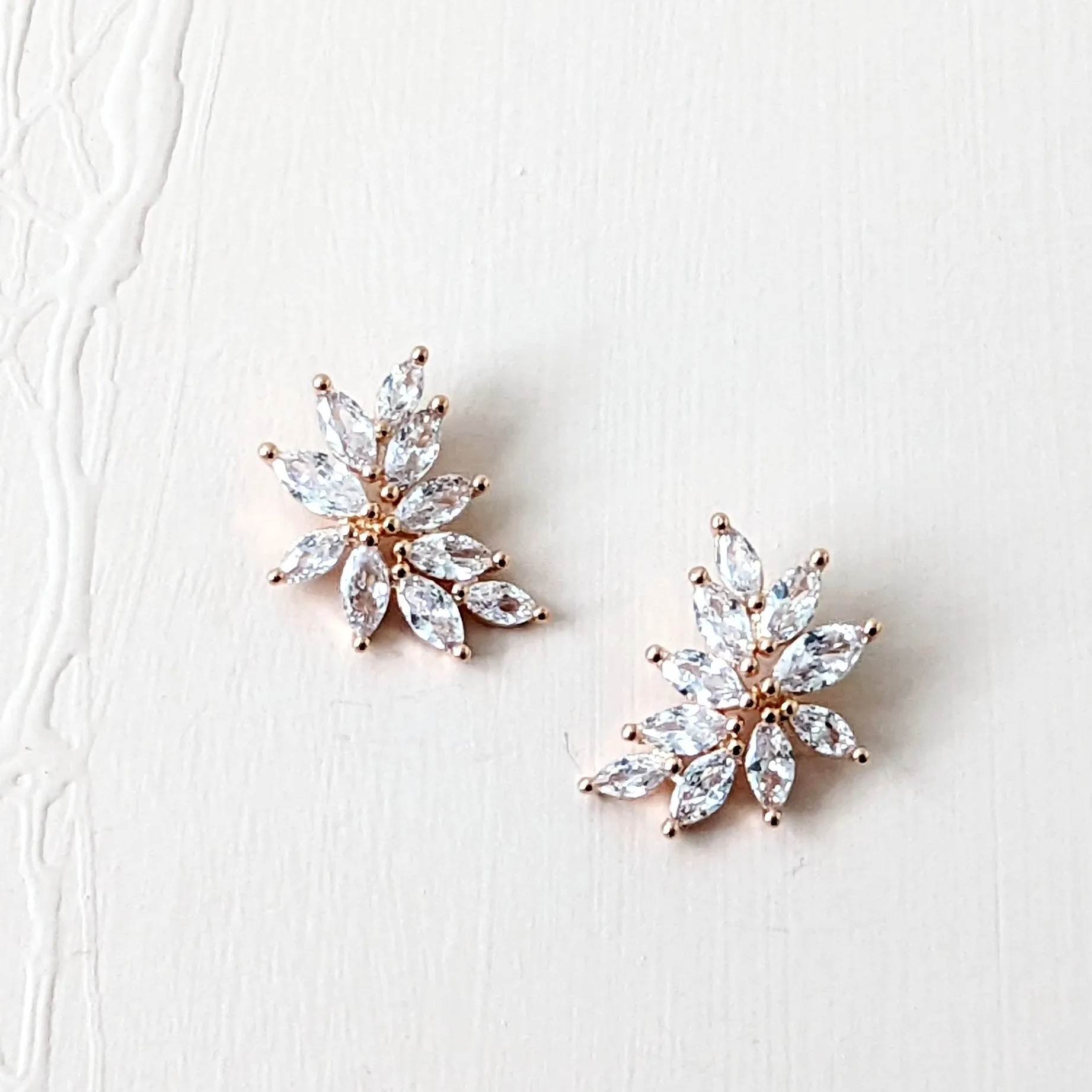 CZ Marquise Studs, Hetal