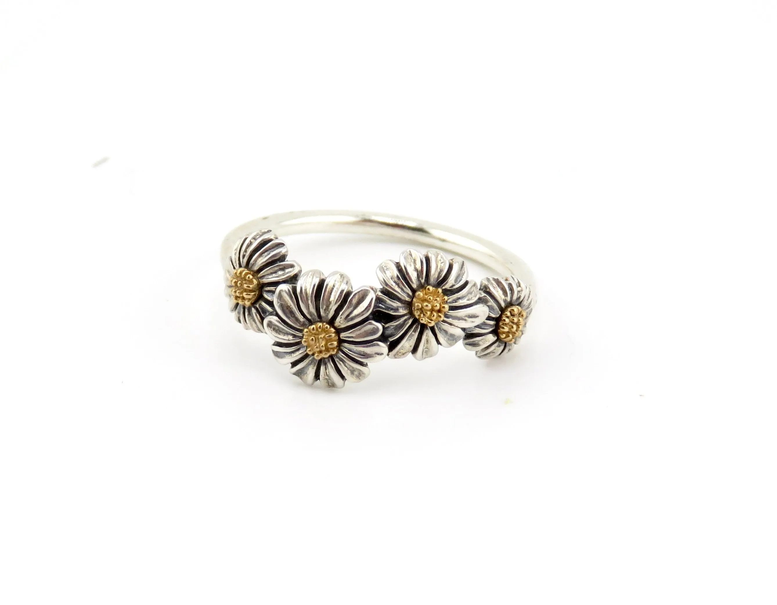 Daisy Chain Ring - Mixed Metals