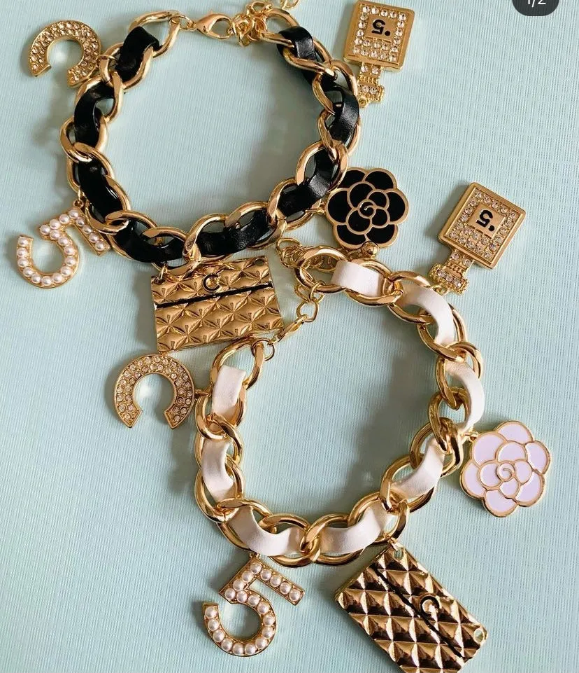 Designer Inspired Charm Bracelet