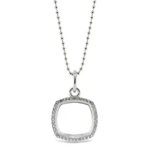 Diamond Cushion Shaped Outline Pendant