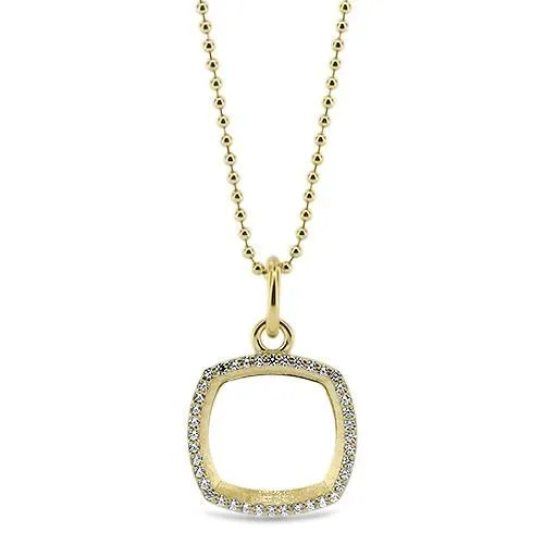 Diamond Cushion Shaped Outline Pendant