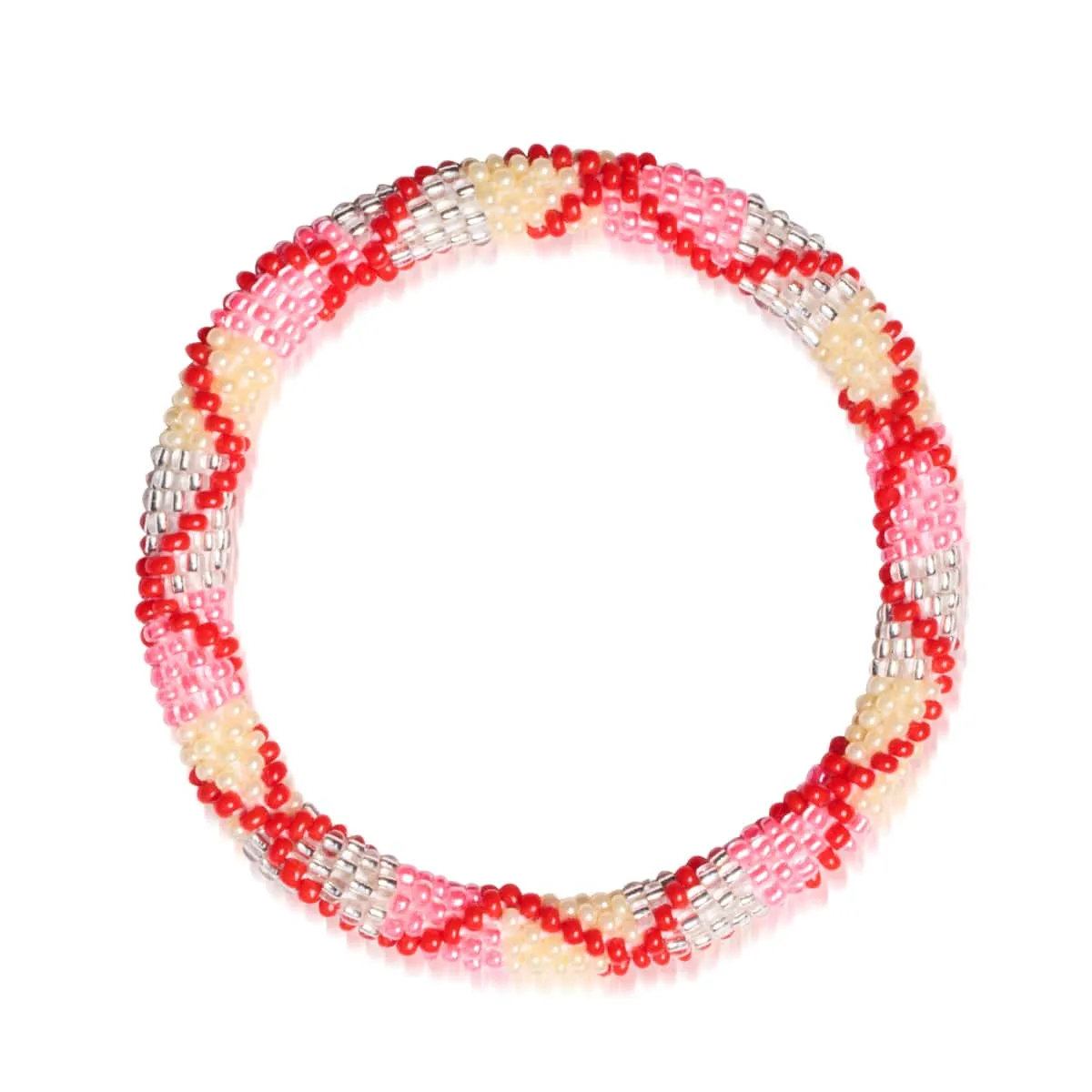 Electric Coral | Himalayan Glass Bead Bracelet