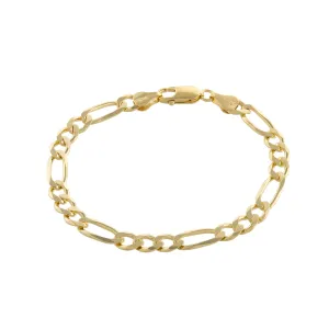 Figaro Chain Link Bracelet