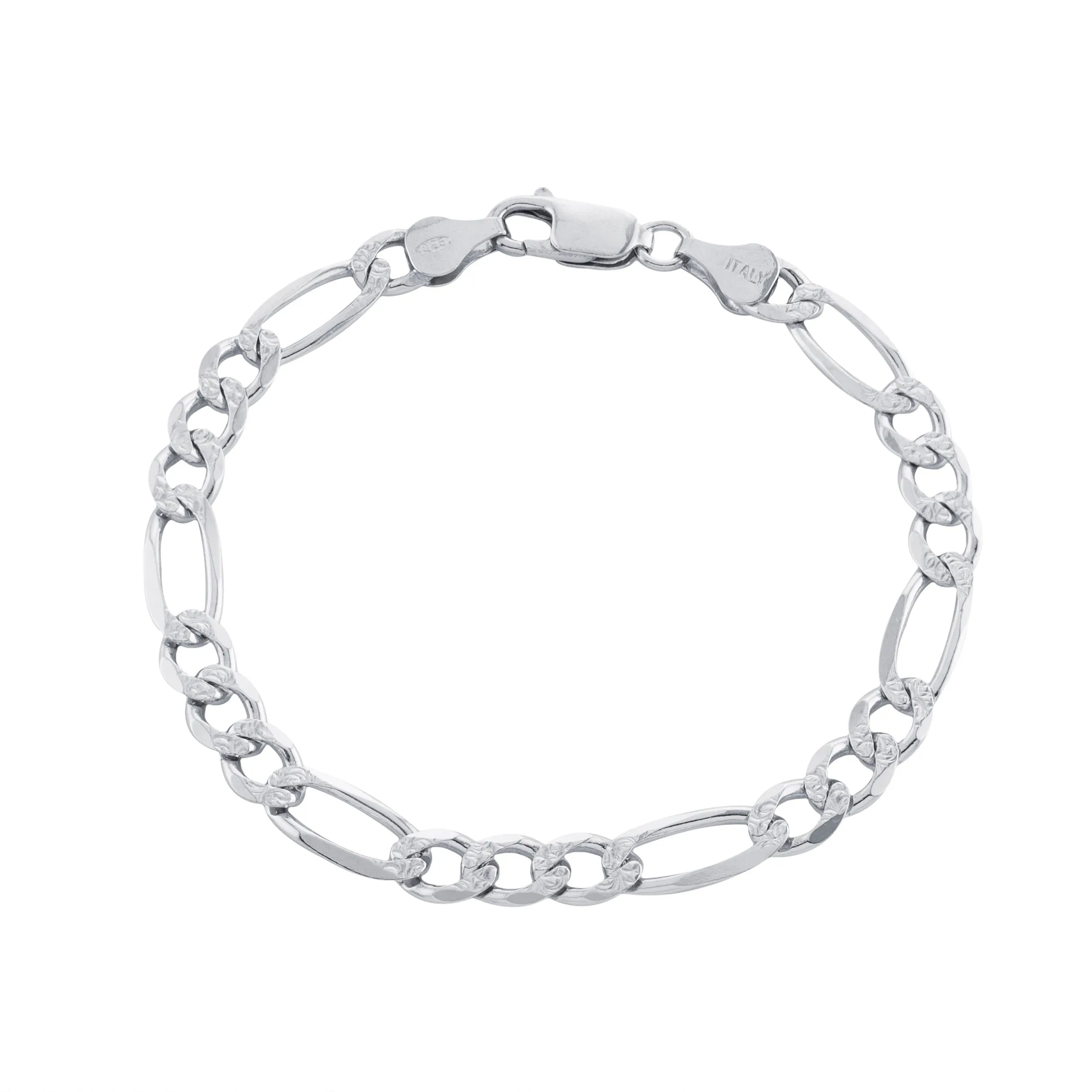 Figaro Chain Link Bracelet