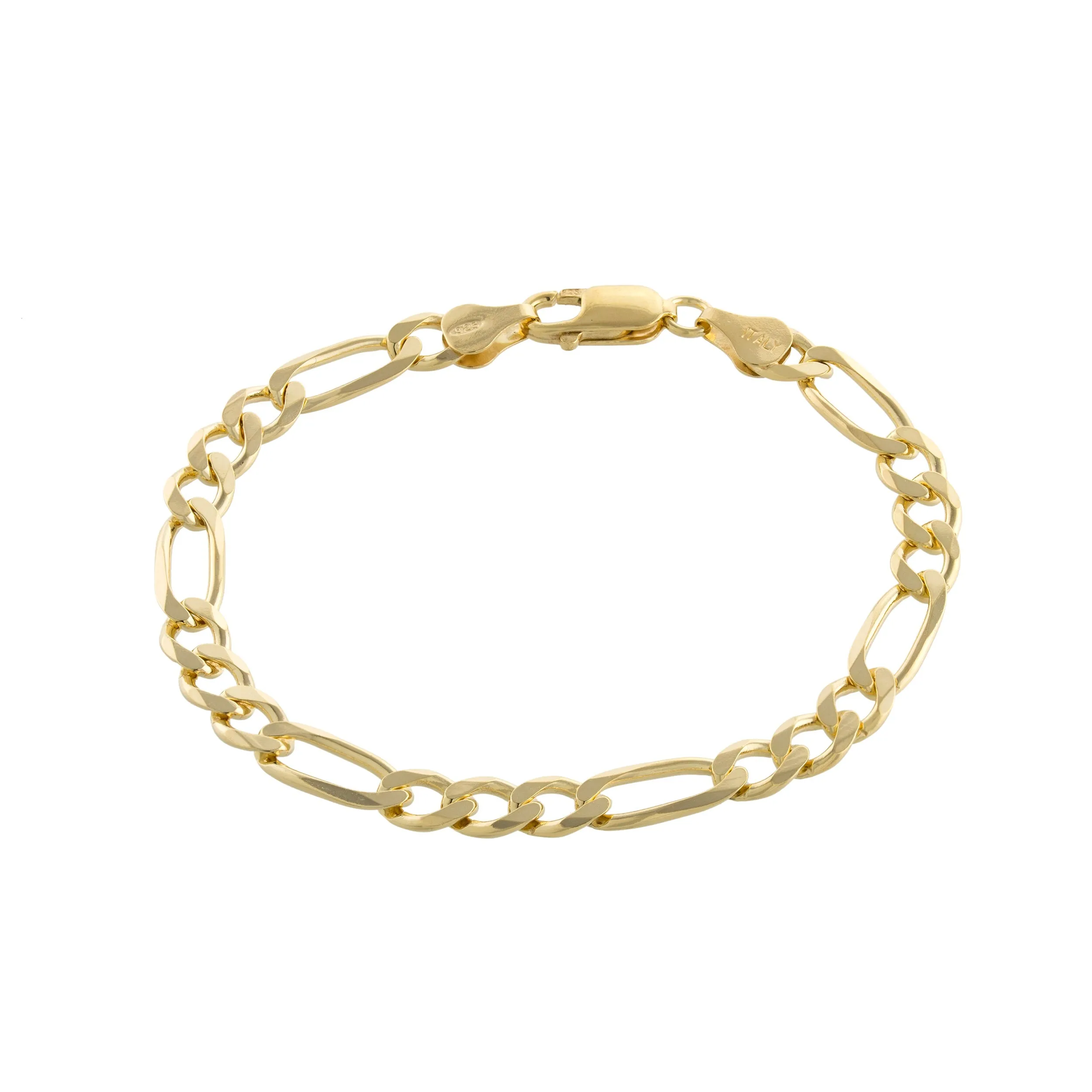 Figaro Chain Link Bracelet