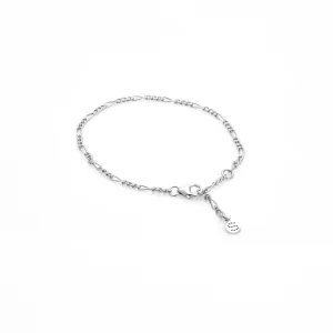 Figaro Fine Bracelet | Silver