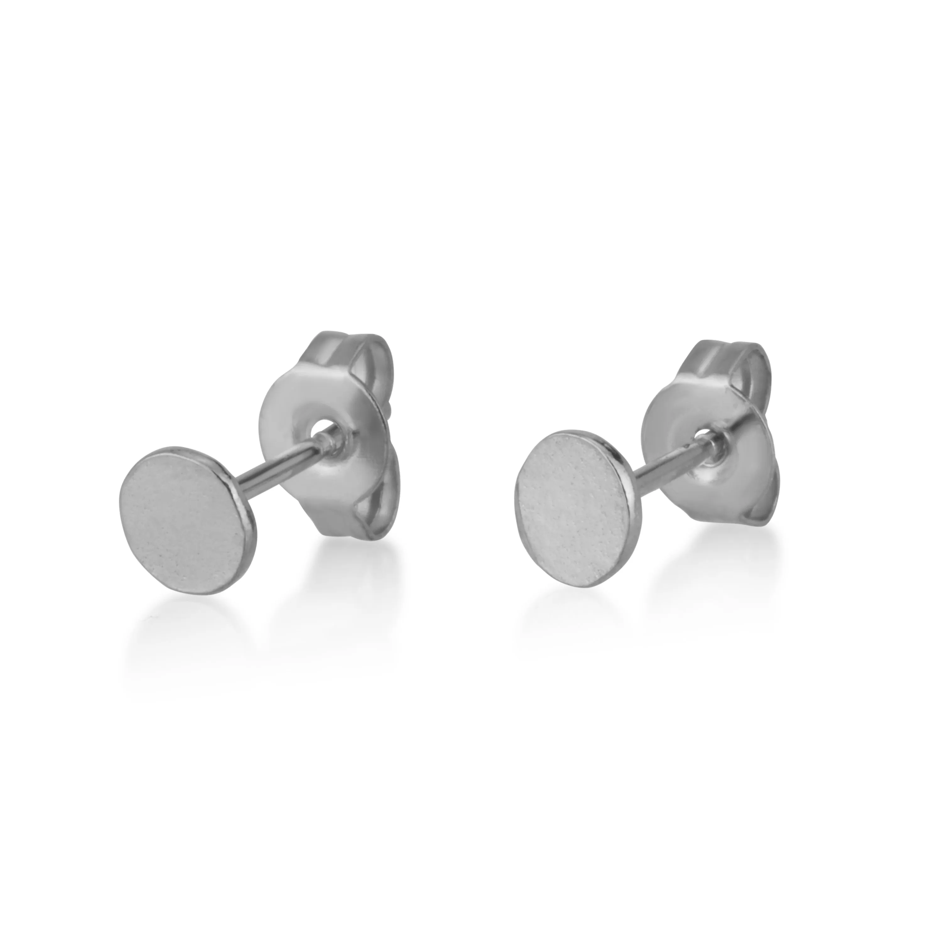 Flat Round S/M Stud Earrings