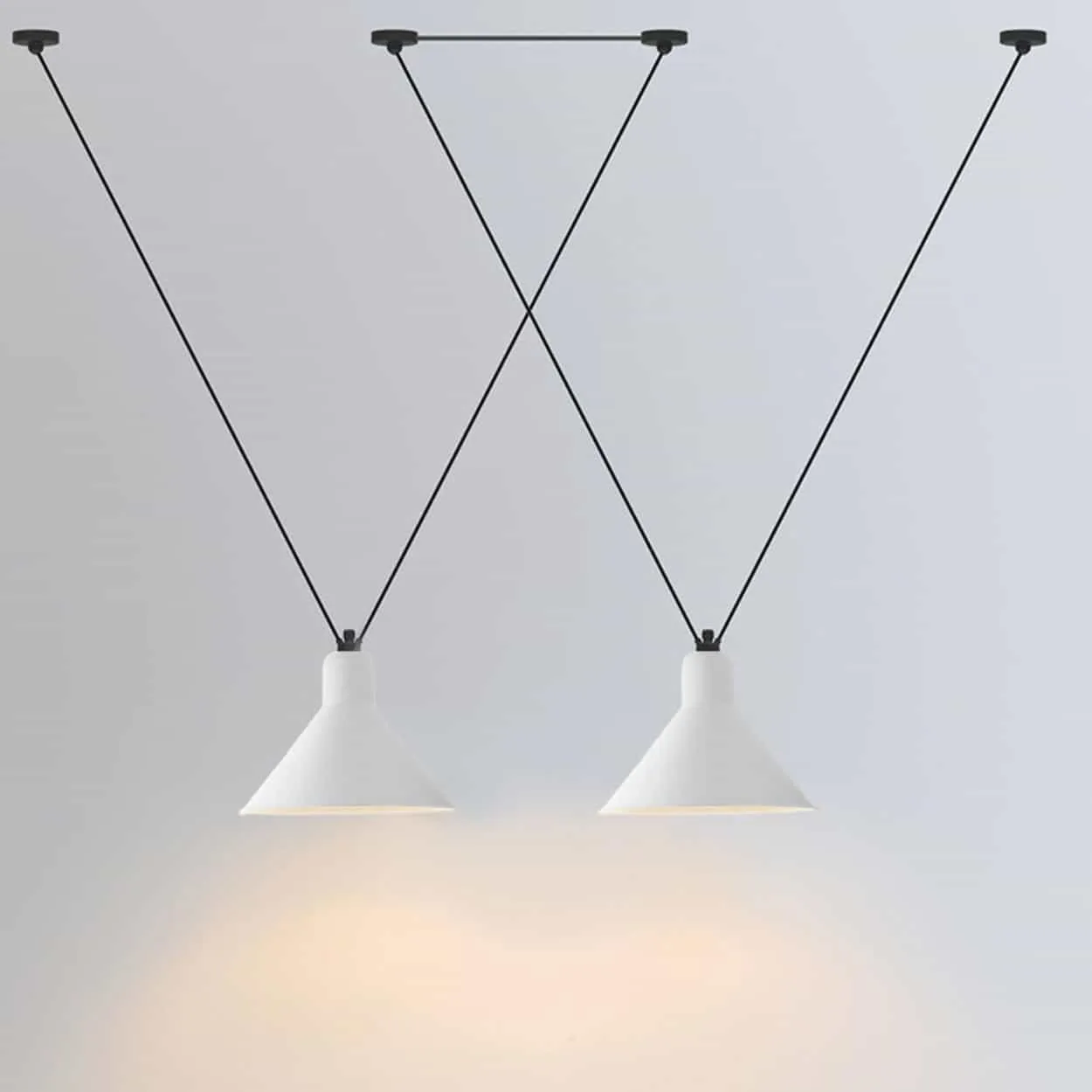 Foccasi V-Wires Funnel Shades Pendant Lamp