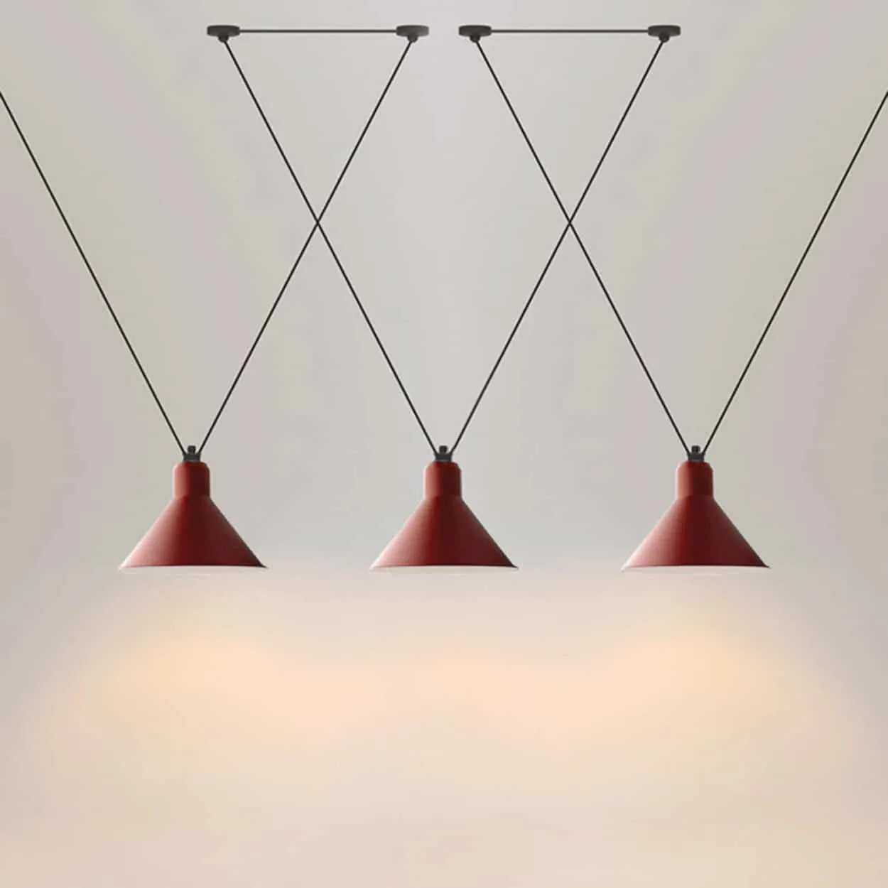 Foccasi V-Wires Funnel Shades Pendant Lamp