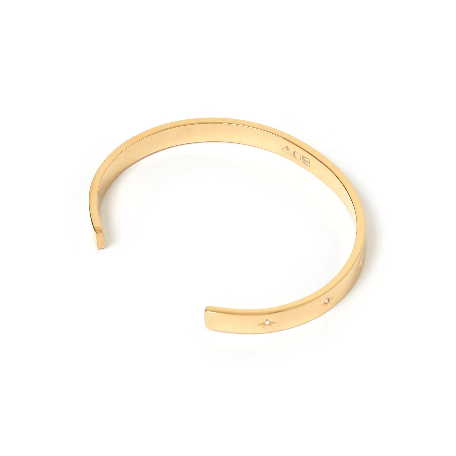 Gemma Gold Cuff Bracelet