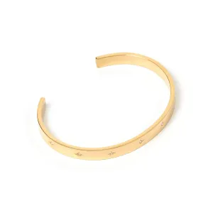 Gemma Gold Cuff Bracelet