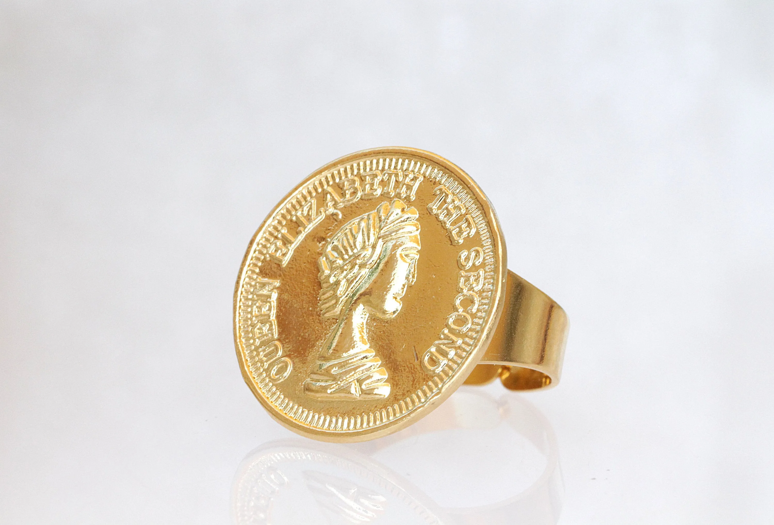 GOLD COIN RING